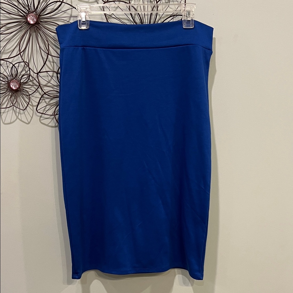 Elegant Blue Pencil Skirt for Women